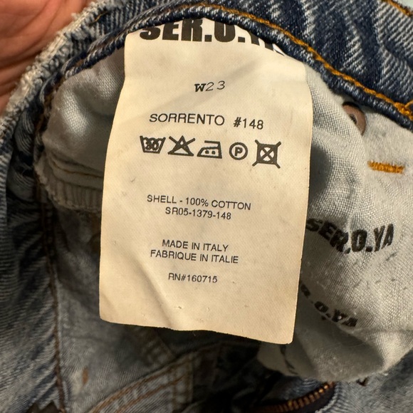 SER.O.YA Sorrento jean shorts size 23 - Picture 3 of 3